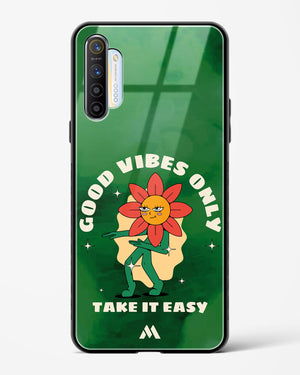 Good Vibes Only Glass Case Phone Cover (Realme)