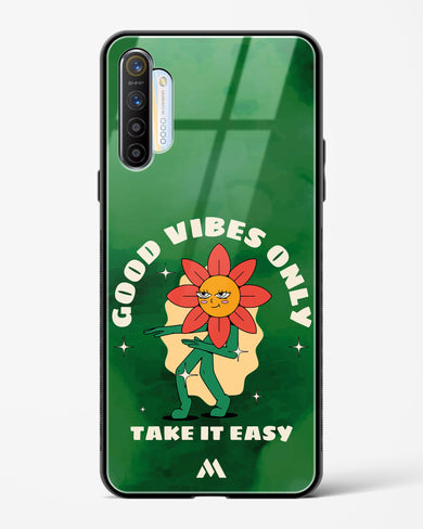 Good Vibes Only Glass Case Phone Cover (Realme)