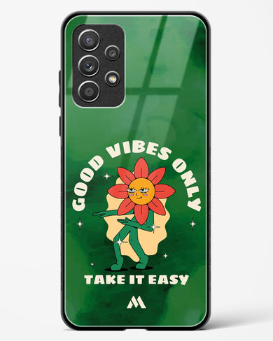 Good Vibes Only Glass Case Phone Cover (Samsung)