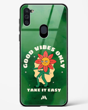 Good Vibes Only Glass Case Phone Cover (Samsung)