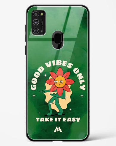 Good Vibes Only Glass Case Phone Cover (Samsung)