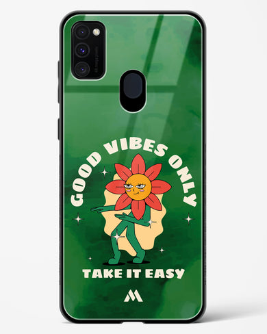 Good Vibes Only Glass Case Phone Cover (Samsung)