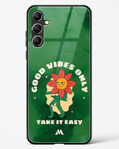 Good Vibes Only Glass Case Phone Cover (Samsung)