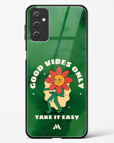 Good Vibes Only Glass Case Phone Cover (Samsung)