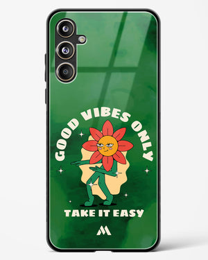 Good Vibes Only Glass Case Phone Cover (Samsung)