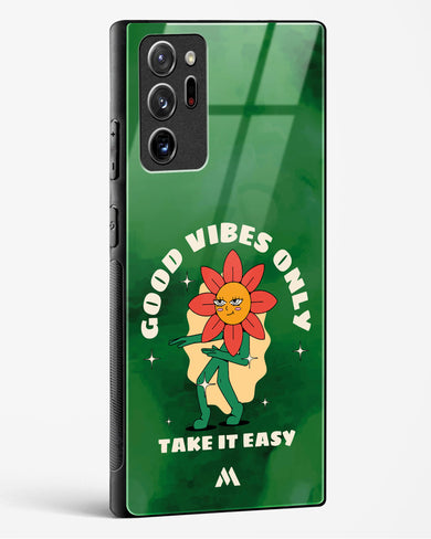 Good Vibes Only Glass Case Phone Cover (Samsung)