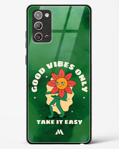 Good Vibes Only Glass Case Phone Cover (Samsung)