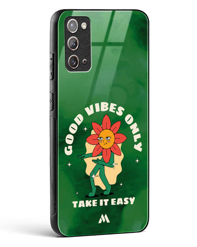 Good Vibes Only Glass Case Phone Cover (Samsung)