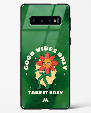 Good Vibes Only Glass Case Phone Cover (Samsung)