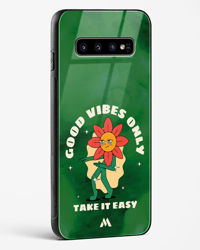 Good Vibes Only Glass Case Phone Cover (Samsung)