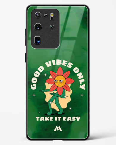 Good Vibes Only Glass Case Phone Cover (Samsung)