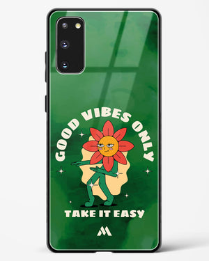 Good Vibes Only Glass Case Phone Cover (Samsung)