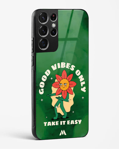 Good Vibes Only Glass Case Phone Cover (Samsung)