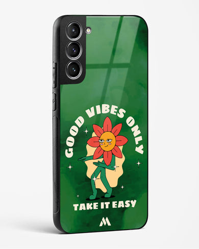 Good Vibes Only Glass Case Phone Cover (Samsung)