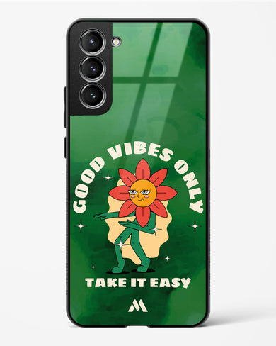 Good Vibes Only Glass Case Phone Cover (Samsung)