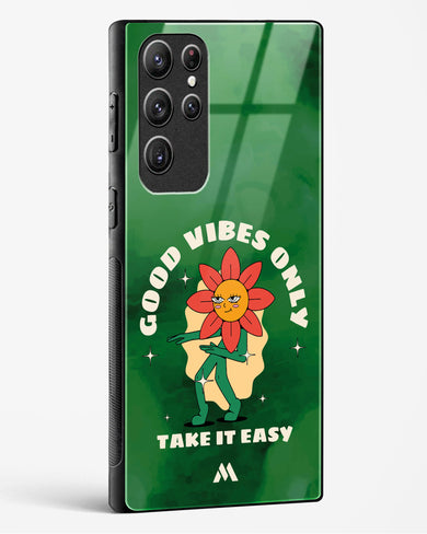 Good Vibes Only Glass Case Phone Cover (Samsung)