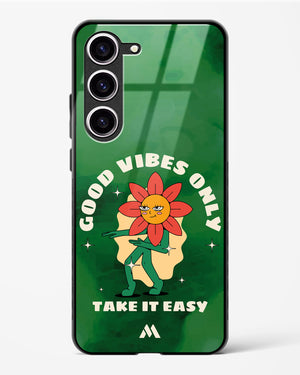 Good Vibes Only Glass Case Phone Cover (Samsung)