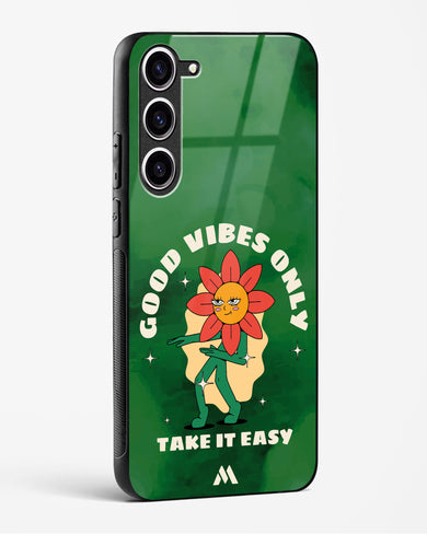Good Vibes Only Glass Case Phone Cover (Samsung)