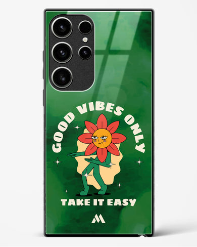 Good Vibes Only Glass Case Phone Cover (Samsung)