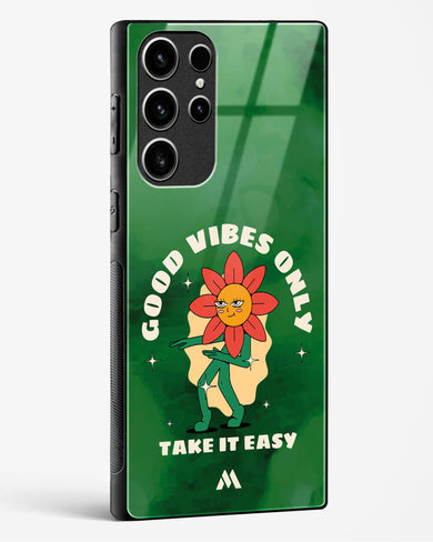 Good Vibes Only Glass Case Phone Cover (Samsung)