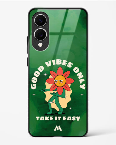 Good Vibes Only Glass Case Phone Cover (Samsung)