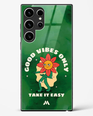 Good Vibes Only Glass Case Phone Cover (Samsung)