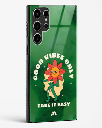 Good Vibes Only Glass Case Phone Cover (Samsung)