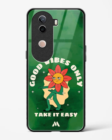 Good Vibes Only Glass Case Phone Cover (Vivo)
