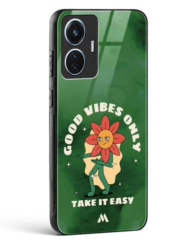 Good Vibes Only Glass Case Phone Cover (Vivo)