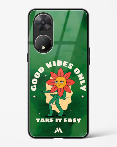 Good Vibes Only Glass Case Phone Cover (Vivo)