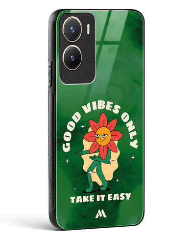 Good Vibes Only Glass Case Phone Cover (Vivo)