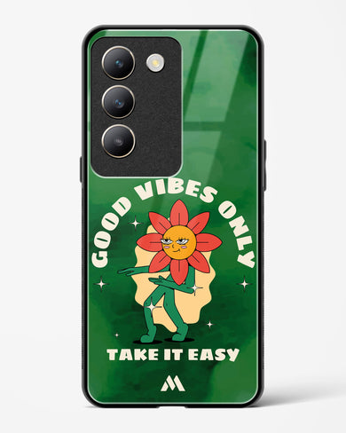 Good Vibes Only Glass Case Phone Cover (Vivo)