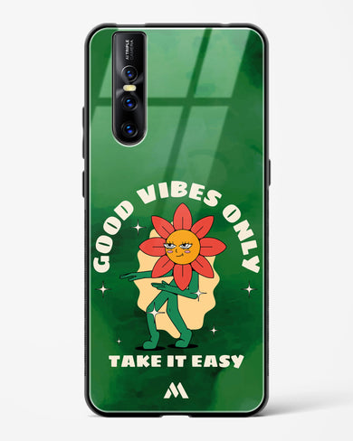 Good Vibes Only Glass Case Phone Cover (Vivo)