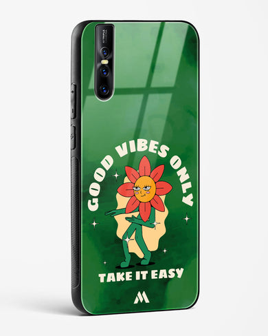 Good Vibes Only Glass Case Phone Cover (Vivo)