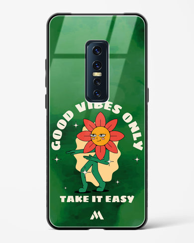 Good Vibes Only Glass Case Phone Cover (Vivo)