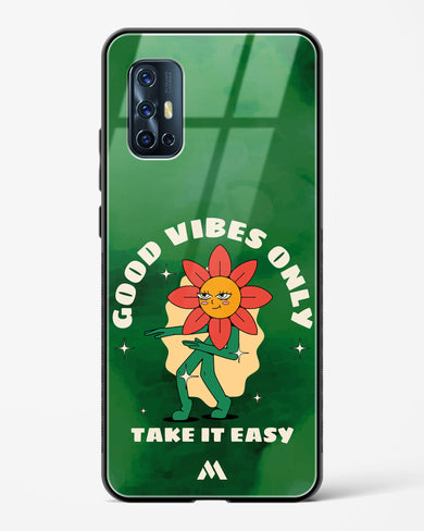 Good Vibes Only Glass Case Phone Cover (Vivo)