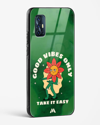 Good Vibes Only Glass Case Phone Cover (Vivo)