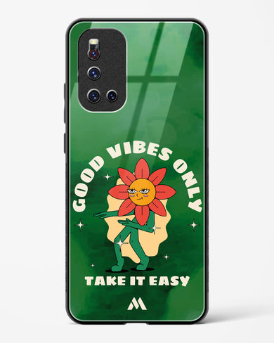 Good Vibes Only Glass Case Phone Cover (Vivo)