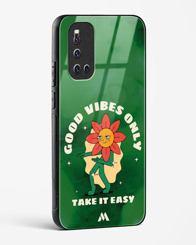 Good Vibes Only Glass Case Phone Cover (Vivo)