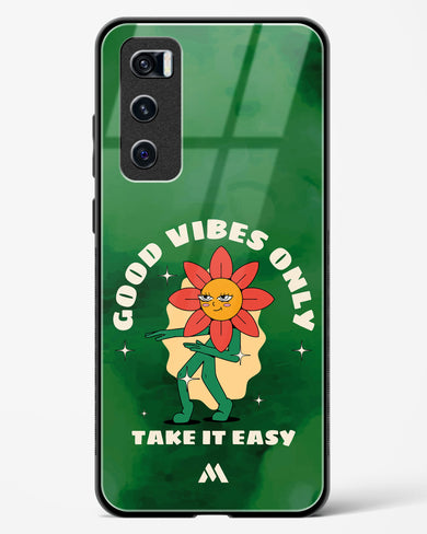 Good Vibes Only Glass Case Phone Cover (Vivo)