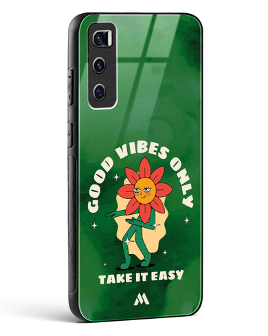 Good Vibes Only Glass Case Phone Cover (Vivo)