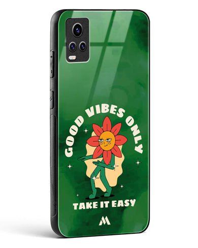 Good Vibes Only Glass Case Phone Cover (Vivo)