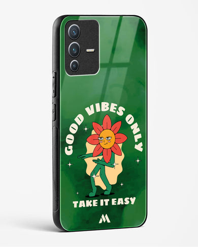 Good Vibes Only Glass Case Phone Cover (Vivo)