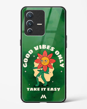 Good Vibes Only Glass Case Phone Cover (Vivo)