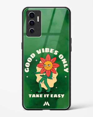 Good Vibes Only Glass Case Phone Cover (Vivo)