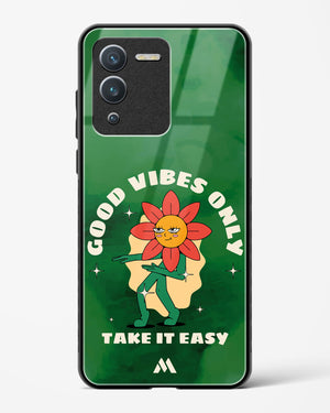 Good Vibes Only Glass Case Phone Cover (Vivo)