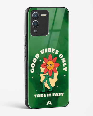 Good Vibes Only Glass Case Phone Cover (Vivo)