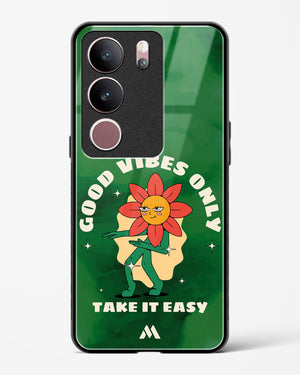 Good Vibes Only Glass Case Phone Cover (Vivo)