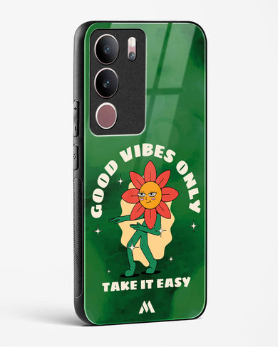 Good Vibes Only Glass Case Phone Cover (Vivo)