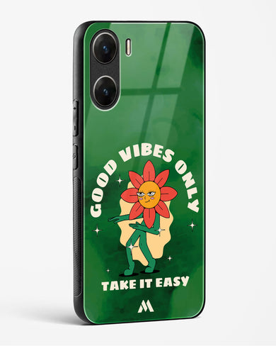 Good Vibes Only Glass Case Phone Cover (Vivo)